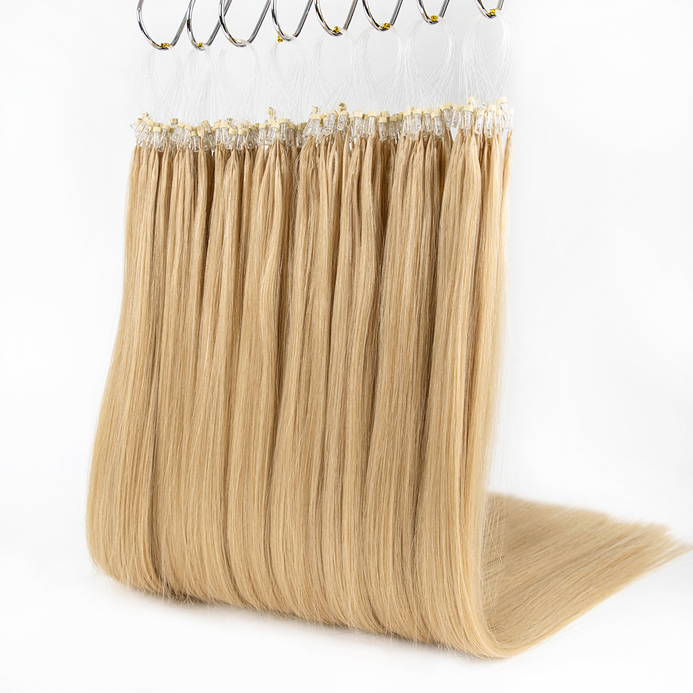 1g Pre-Looped Micro Link Virgin Human Hair Extensions With Russian Hair For Professional No-Heat Installation