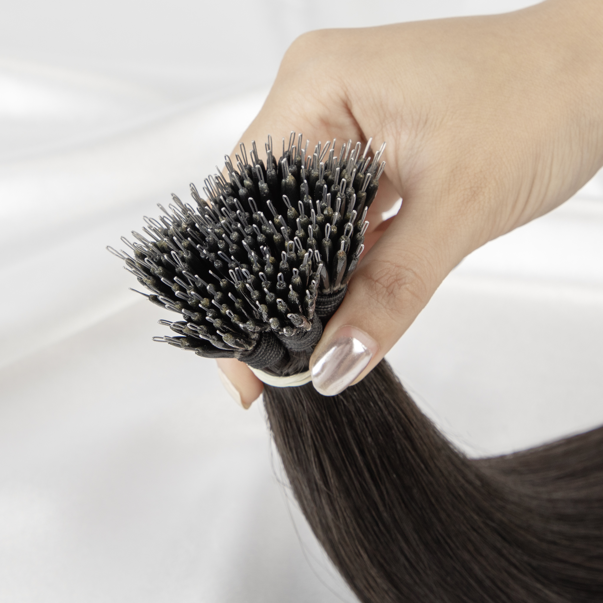 1g Nano Ring Tip Virgin Human Hair Extensions With Cuticle Aligned Technology For Professional Micro Link Installation