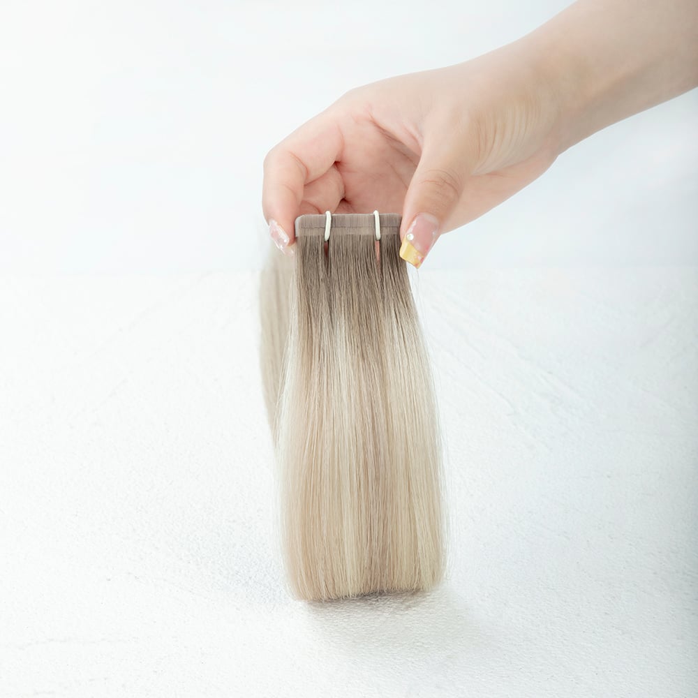 2.5g Invisible Tape Hair Extensions With Imported Soft PU And Silk Technology For Discreet Tape Attachment