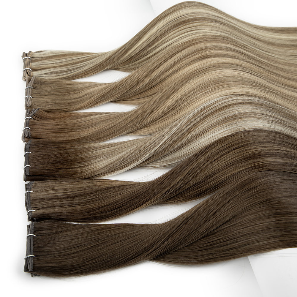 Original Genius Weft 20g Ultra Thin Cuttable Double Drawn Virgin Human Hair Extensions By Trademark Holder LeShine Hair