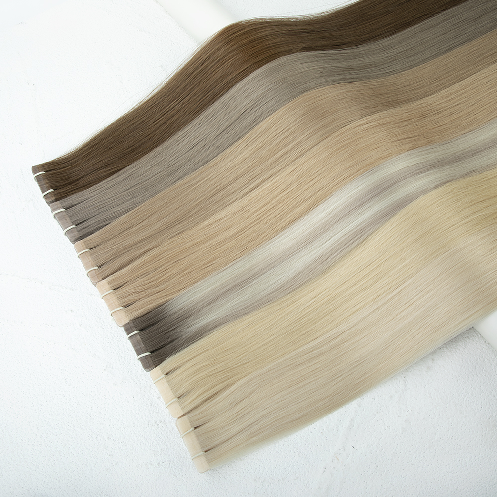 2.5g Invisible Tape Hair Extensions With Imported Soft PU And Silk Technology For Discreet Tape Attachment