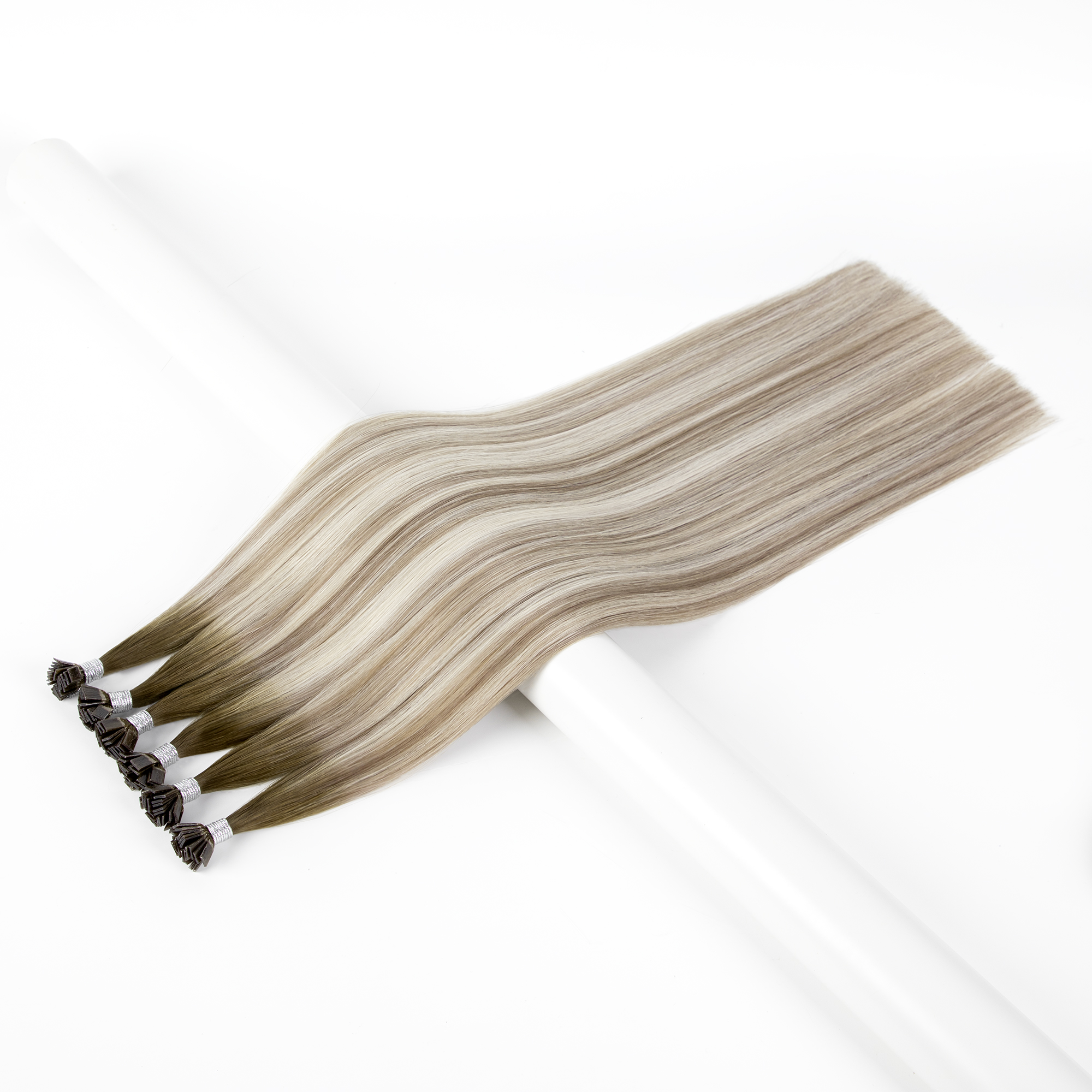 K/Flat Tip 1g Double Drawn Virgin Human Hair Extensions for Professional Fusion Installation
