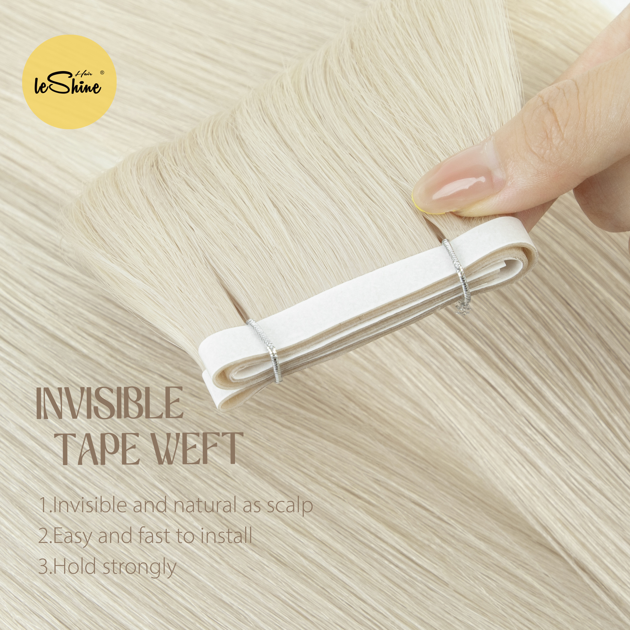 50g Injection Invisible Tape Weft 12A 13A Double Drawn Russian European Virgin Human Hair Extensions