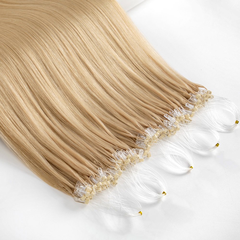 1g Pre-Looped Micro Link Virgin Human Hair Extensions With Russian Hair For Professional No-Heat Installation