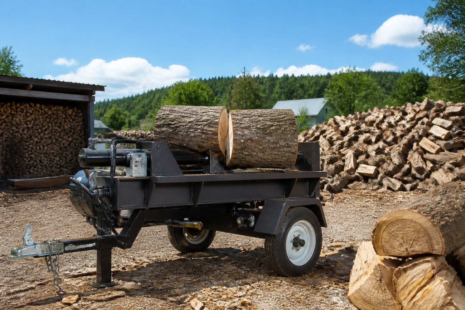 Les fendeuses de bûches dans le traitement du bois de chauffage : comment les producteurs commerciaux réduisent-ils leurs coûts de main-d’œuvre de moitié