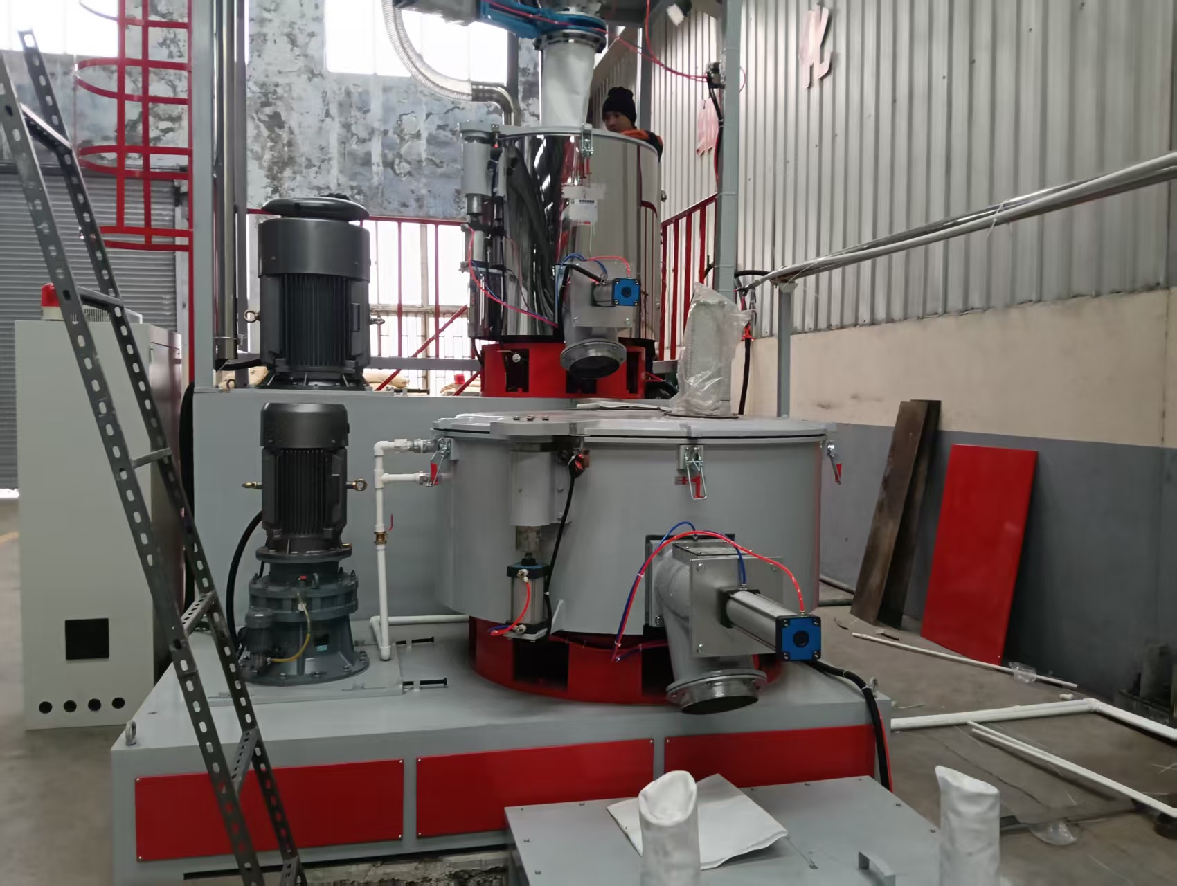 219 pvc pipe production line successfully lands in taian shandong installation and commissioning progressing smoothly-1