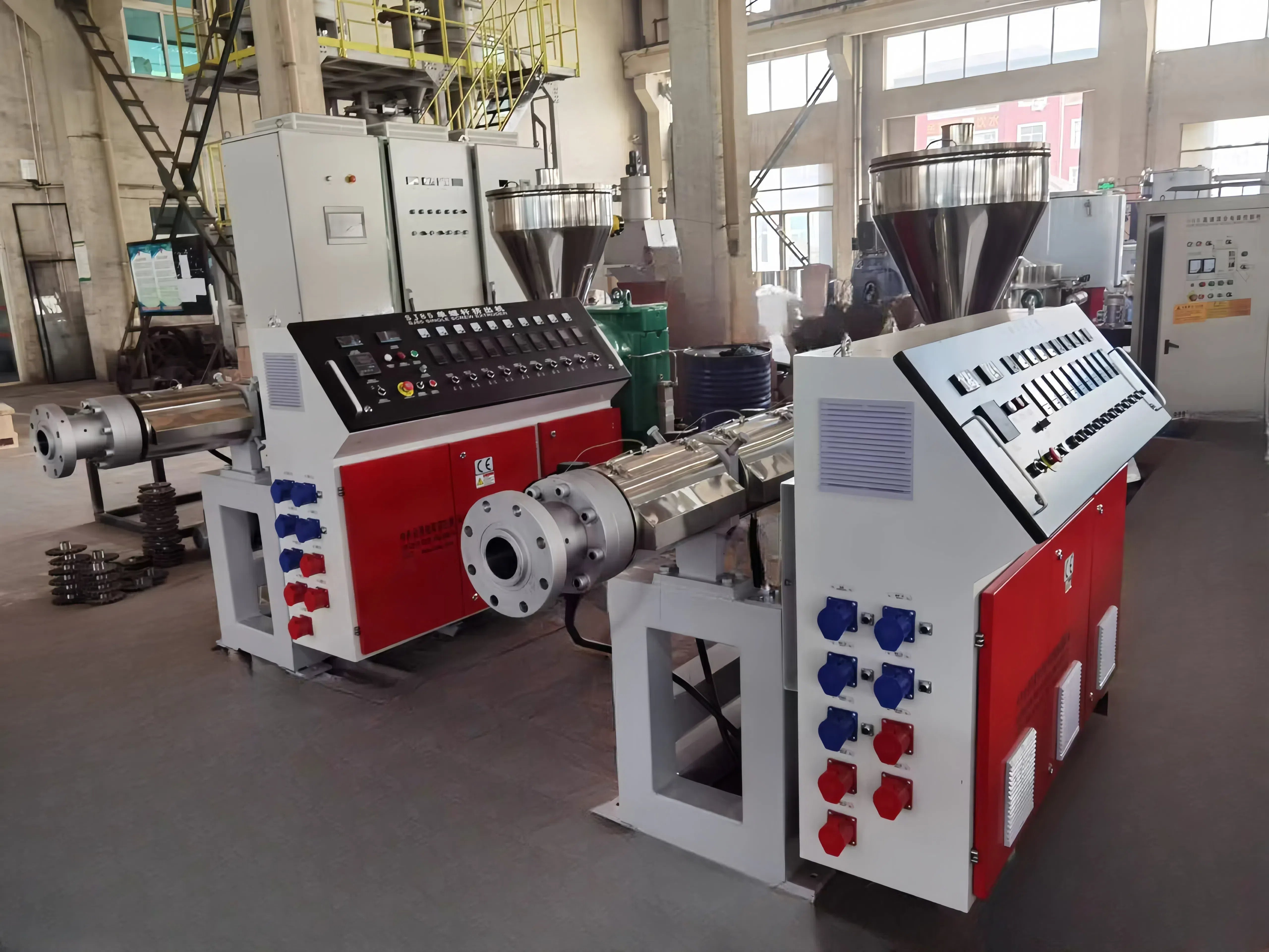 SJ Series Single Screw Plastic Extruder details