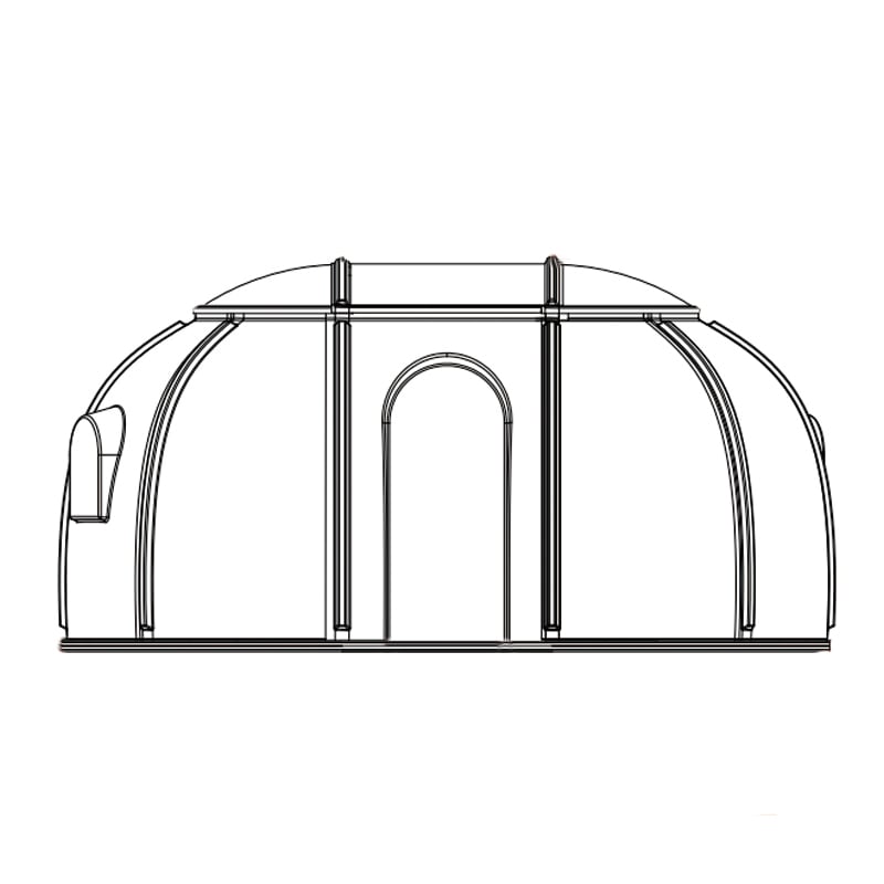 Tenda Geodésica Inflável em Formato de Bolha Jardim Casa Solarium em Formato de Dom