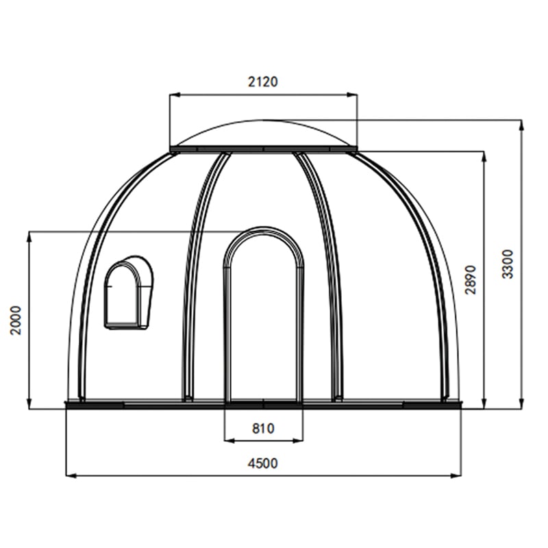 Outdoor Polycarbonate Star Room Igloo Glamping Houses Dome Tent for Hotel
