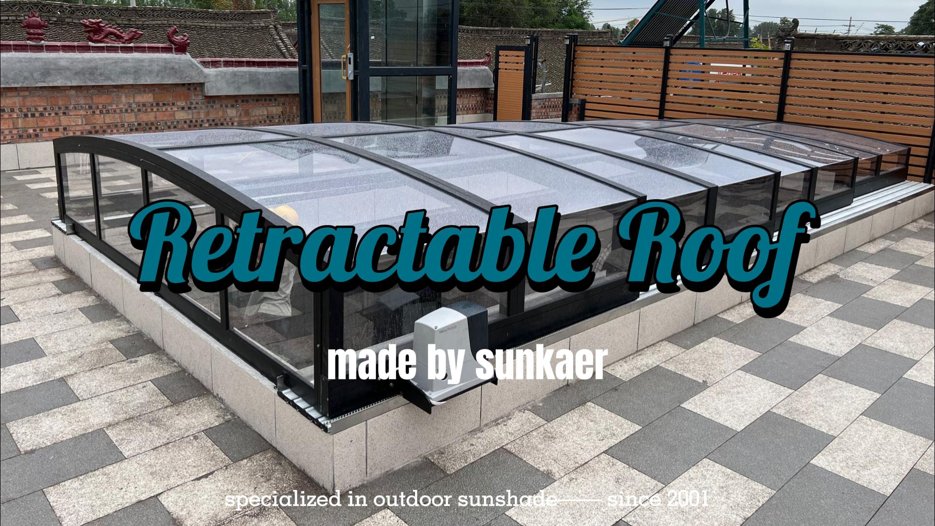 Sunkaer 100% Custom Retractable Roof | Made-to-Measure Outdoor Roofing