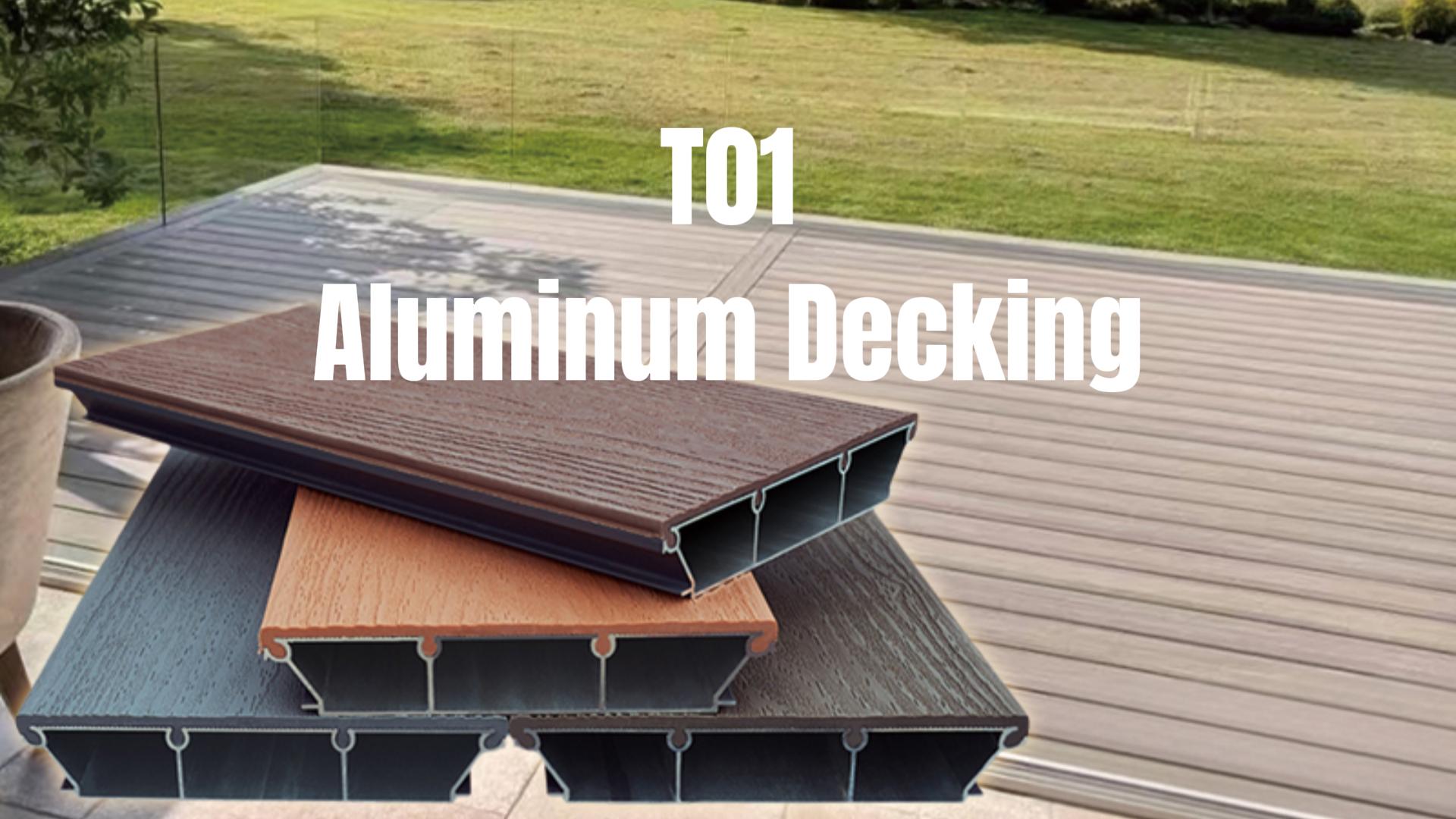 Aluminum Decking Outdoor Flooring for Home Balcony & Courtyard