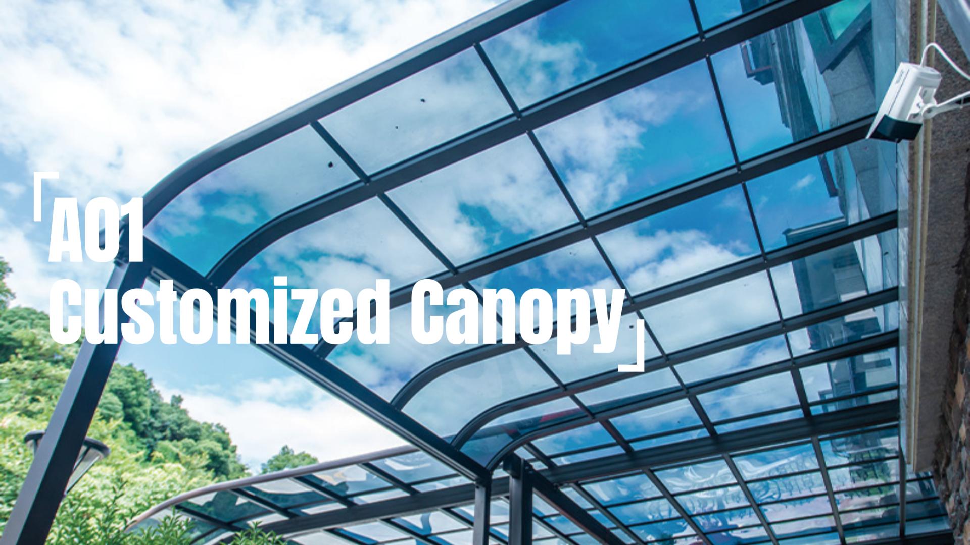 Aluminum Roof Polycarbonate Canopy