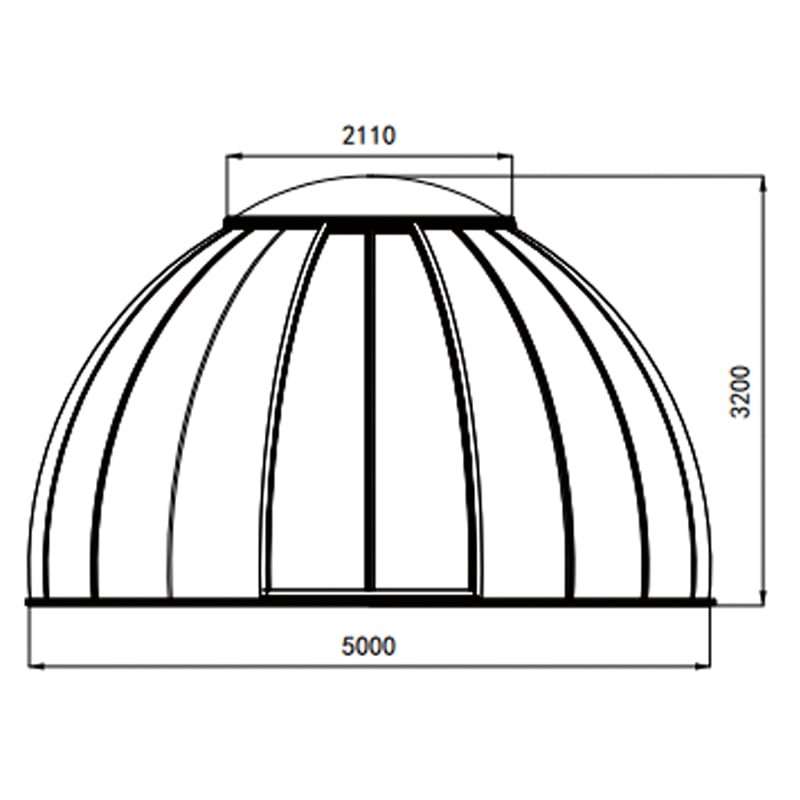 Outdoor Aluminum Bubble Room Clear Dome House for Restaurant