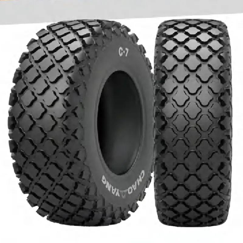 What size off road tires are widely used for agricultural machinery?