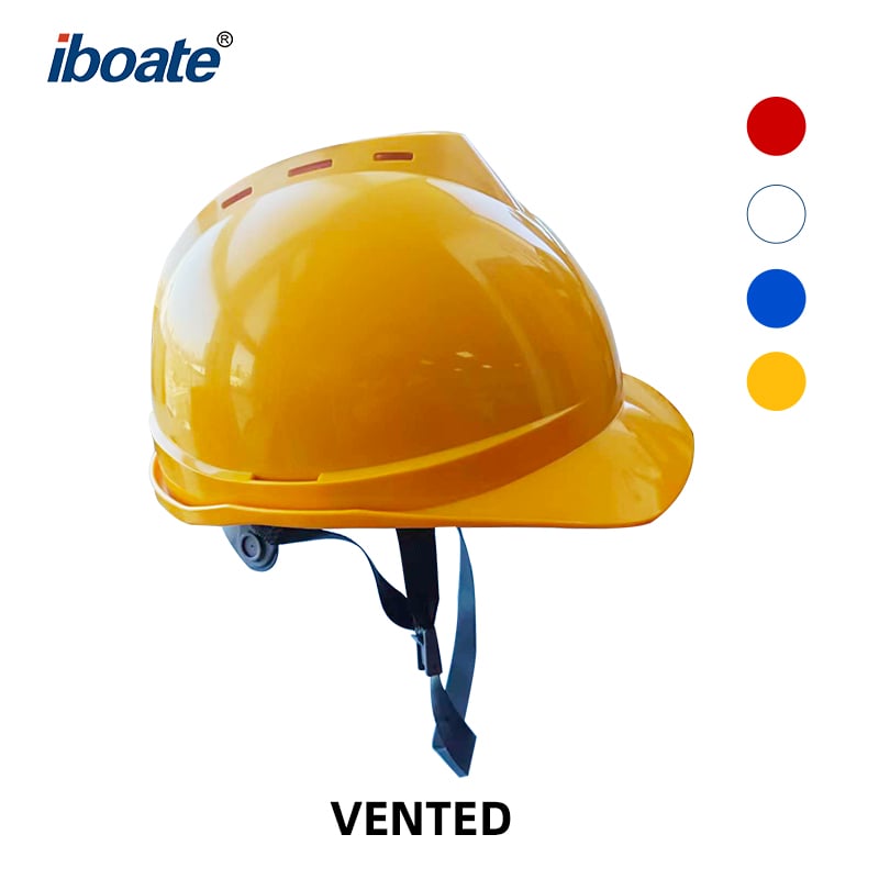 iboate VS Series Industrial Safety Helmet | ANSI Z89.1 Class C/E, EN397 | ABS/HDPE, Construction Mining
