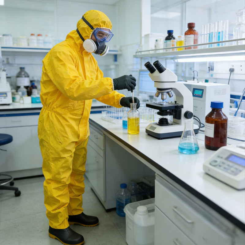 What features make chemical protective suit reliable?