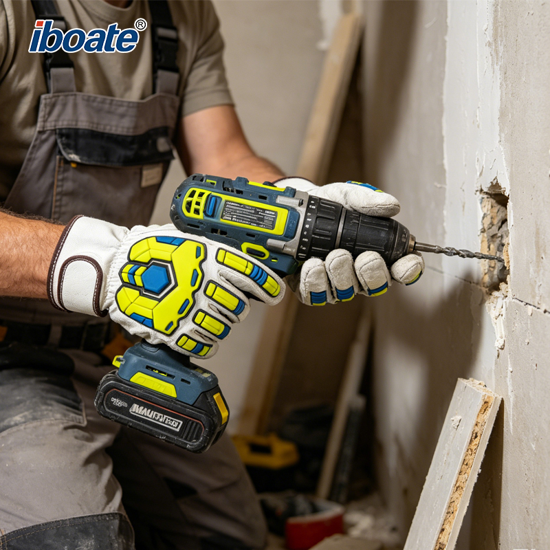 Iboate A7 Cut-Resistant Gloves - Level 3 Impact Protection Work Gloves (ANSI/ISEA Certified)
