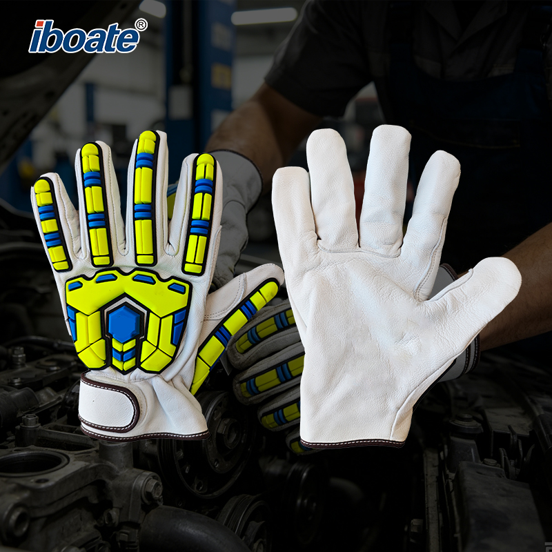 Iboate A7 Cut-Resistant Gloves - Level 3 Impact Protection Work Gloves (ANSI/ISEA Certified)