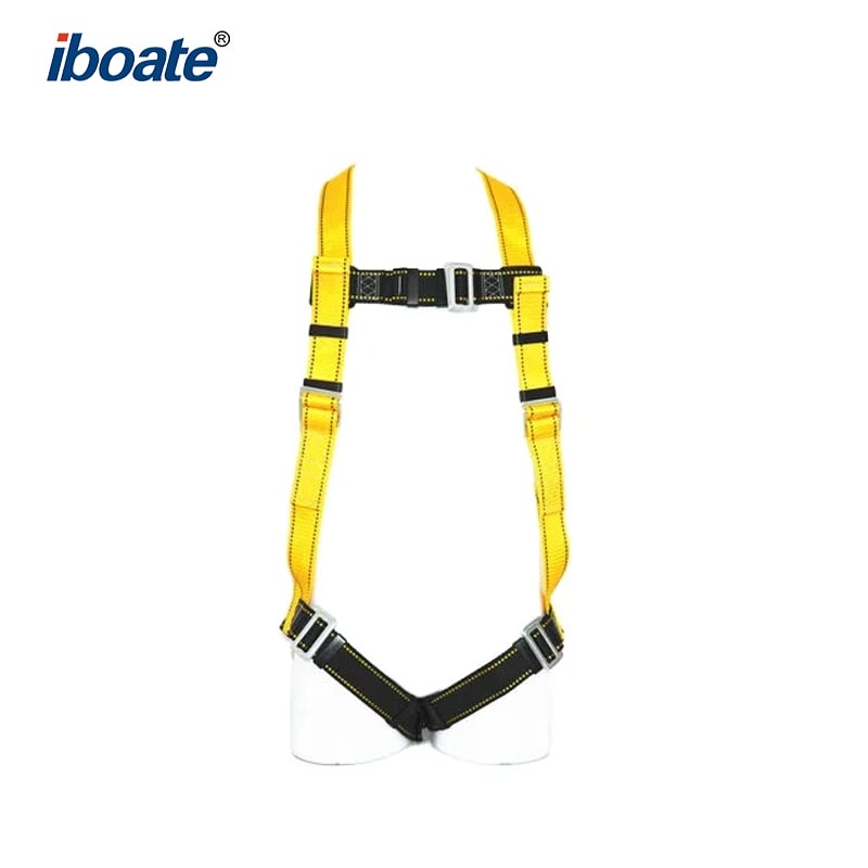 iboate BSFF06 Fall Protection Safety Harness Yellow/Red EN361 Certified