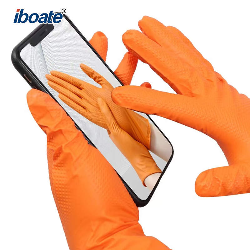Iboate Diamond-Grip Nitrile Coated Work Gloves