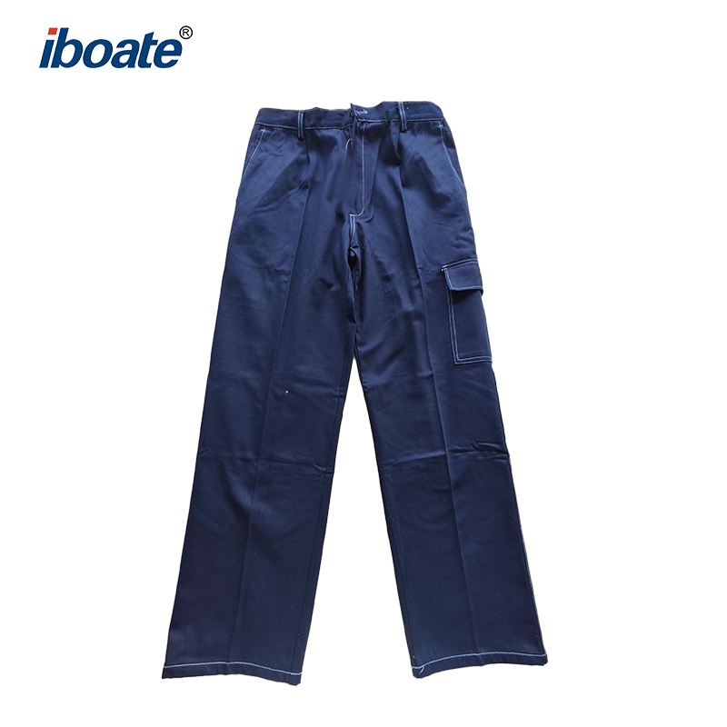 Iboate Reinforced Work Suit – Heavy-Duty Contrast Stitch Two-Piece Safety Uniform (Jacket + Trousers)