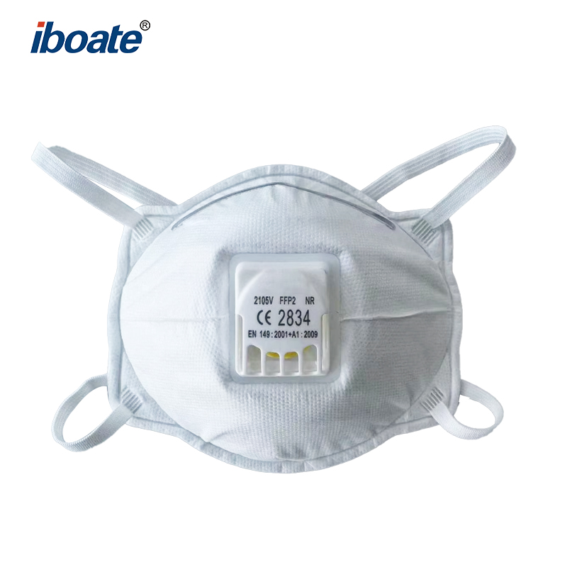 Iboate 2105V CE FFP2 Cup Particulate Mask with Breathing Valve - EN 149 Certified Respiratory Protection