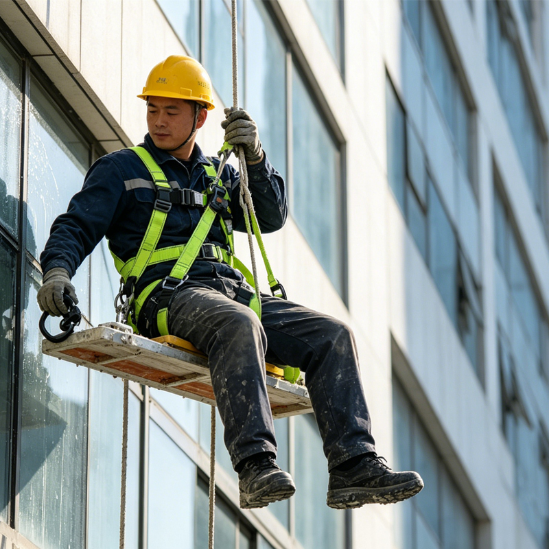 Iboate SL301-1 Steel Double-Hook Safety Connecting Rope - EN355 & EN362 Certified Fall Protection factory