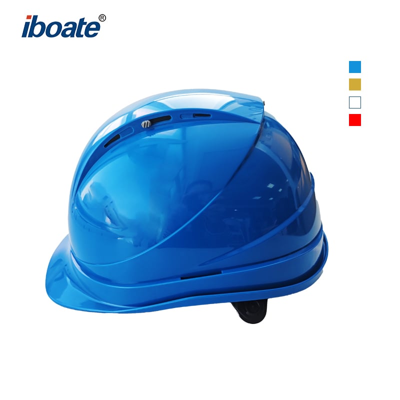 หมวกนิรภัย Iboate GS-124 แบบ ABS — ได้รับการรับรองตามมาตรฐาน EN397 สำหรับการป้องกันศีรษะที่ระบายอากาศได้ดี
