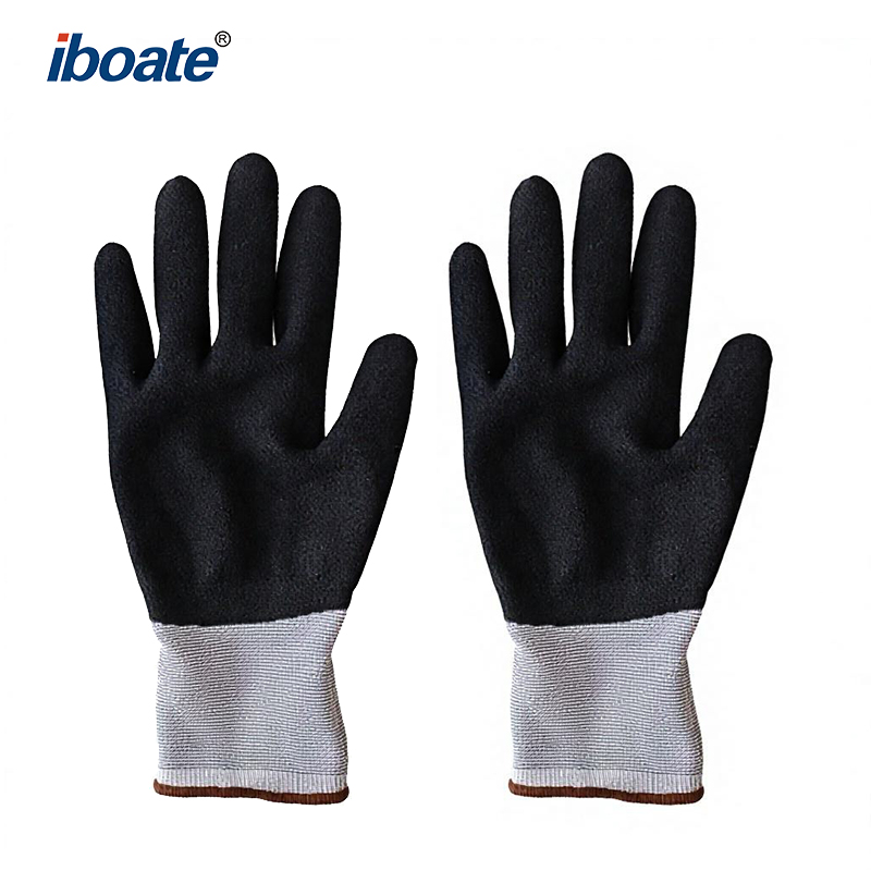 Iboate Nitrile Foam Work Gloves – 15-Gauge Breathable Knit Superior Palm Grip (CE Certified)