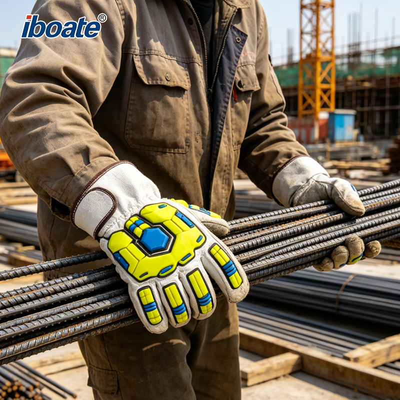 Iboate A7 Cut-Resistant Gloves - Level 3 Impact Protection Work Gloves (ANSI/ISEA Certified)