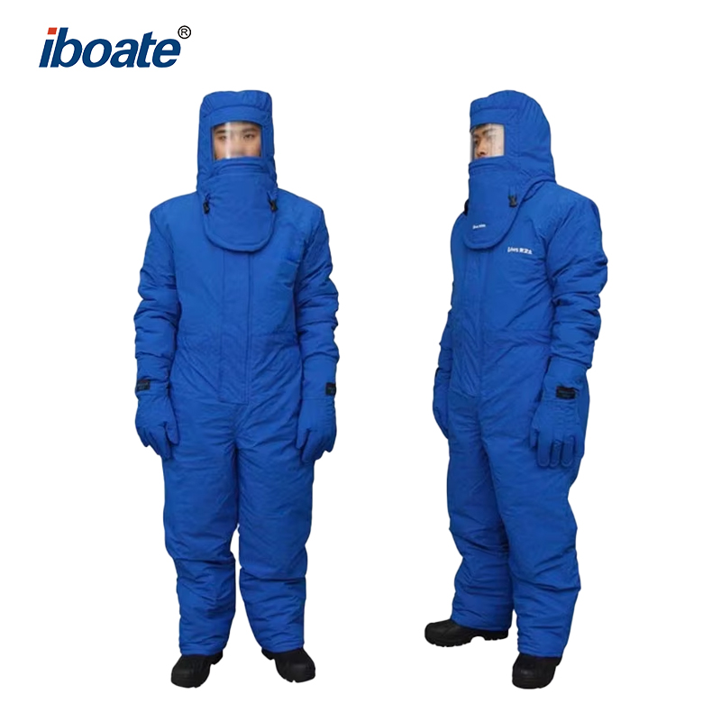 Iboate EN 342 Cryogenic Suit Set - -360℃ Ultra-Low Cold Storage PPE (EN 511 Gloves Included)