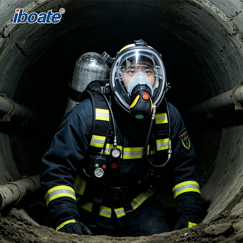 Iboate SK-RHZK SCBA Self-Contained Positive Pressure Air Respirator - Fire-Resistant Emergency Breathing PPE factory