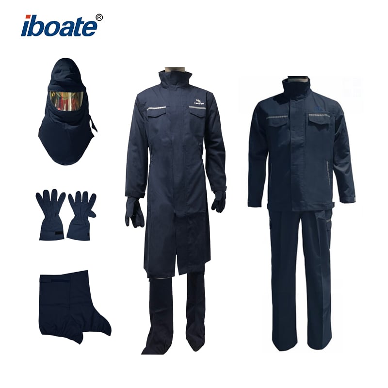 Iboate Level IV 41cal/cm² Arc Flash Protection Full Kit - ASTM Compliant Electrical Safety PPE Set