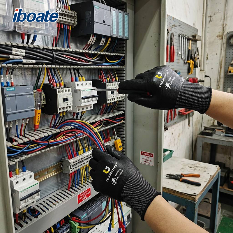 Iboate Cut-Resistant Electrical Work Gloves – Level 5 Cut &500V Protection Touchscreen Compatible