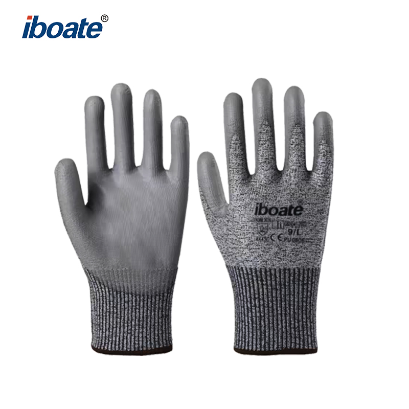 iboate PU0806 Cut Resistant PU Gloves CE Certified EN388 Standard