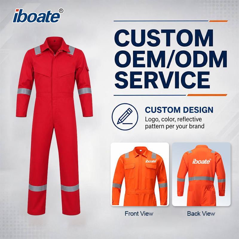 Iboate JP0804 FR Anti-Static Reflective Work Coverall