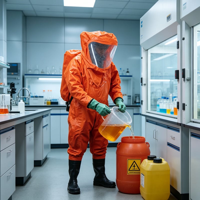 Iboate K80 Chemical Protective Suit - Flame-Resistant PVC-Coated Full-Body Hazmat Suit details