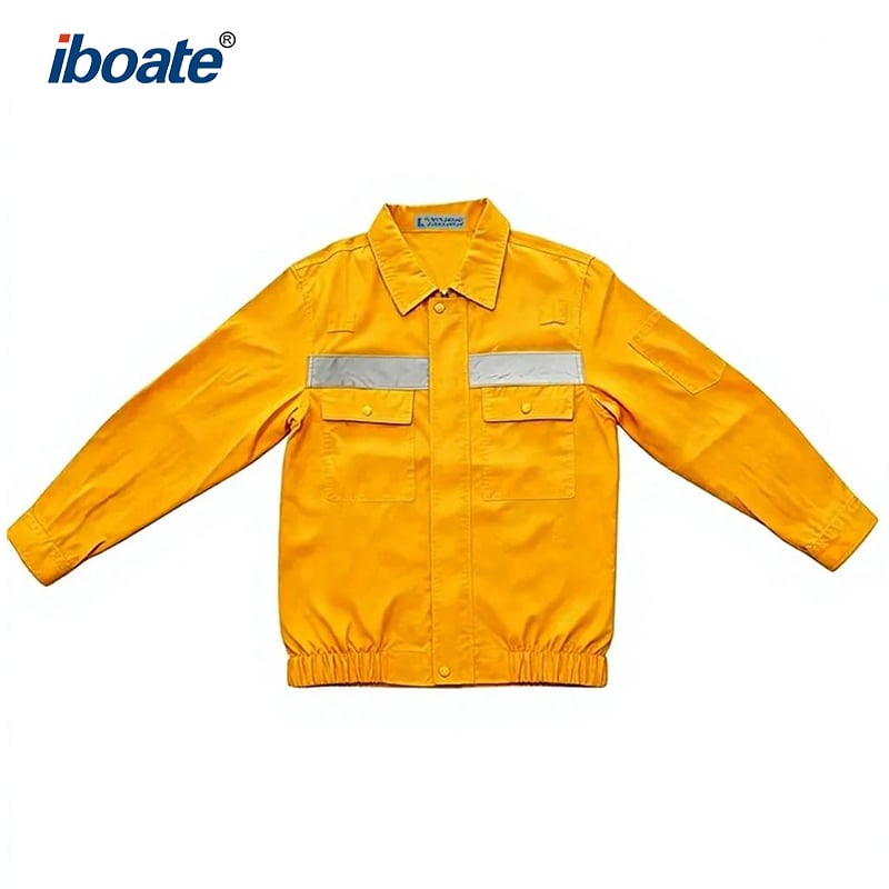 Iboate Fan-Cooled Work Jacket – 5–10°C Cooling Effect High-Visibility Safety Jacket (Built-In Dual Fan Airflow)