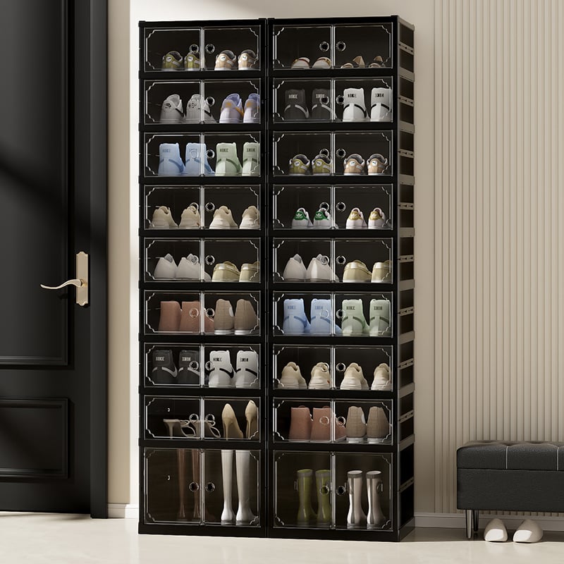 No DIY Skills? This Multi-Layer Plastic Shoe Cabinet Assembles in Minutes—Perfect for Renters​