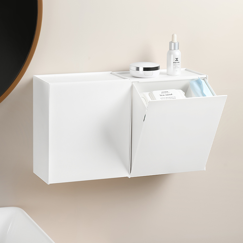 Minimalist wall-mounted storage box