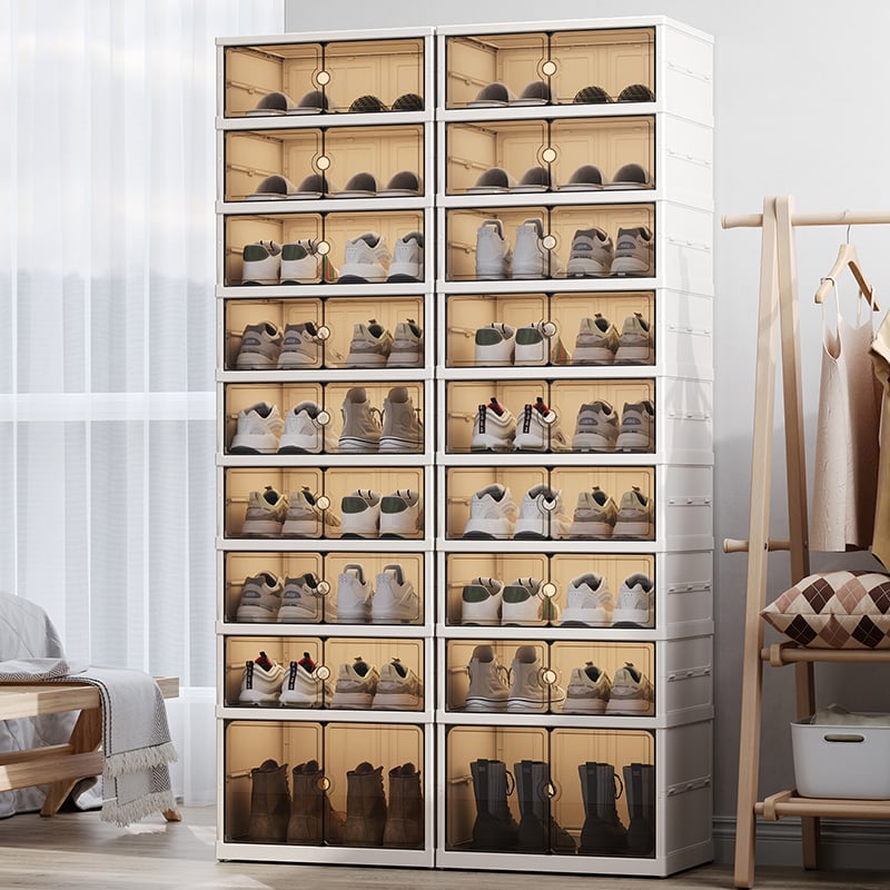 Foldable Plastic Shoe Cabinet Redefines Renter Mobility: Ultra-Portable Design Revolutionizes Furniture Transport