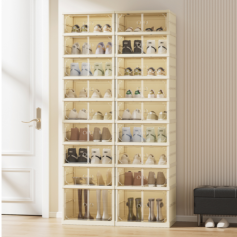 No DIY Skills? This Multi-Layer Plastic Shoe Cabinet Assembles in Minutes—Perfect for Renters