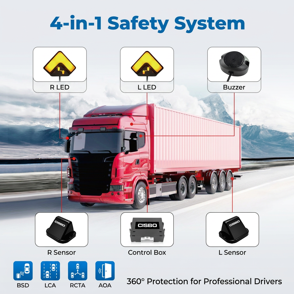 24G vs 77G? Commercial Vehicle Blind Spot Radar — Don't Just Pick the Pricier One
