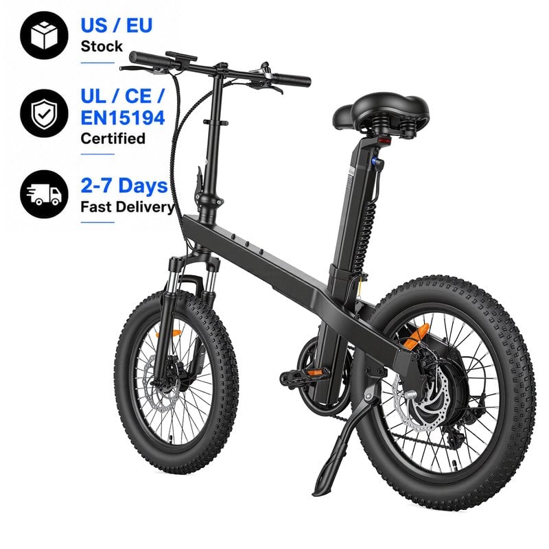 ZUMI EF01 Folding Fat Tire Electric Bike 250W 36V 10Ah CE Certified EU Ready