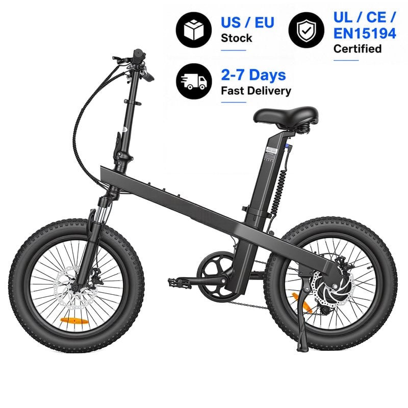 ZUMI EF05 250W Folding Fat Tire Electric Bike 48V 12Ah with Suspension
