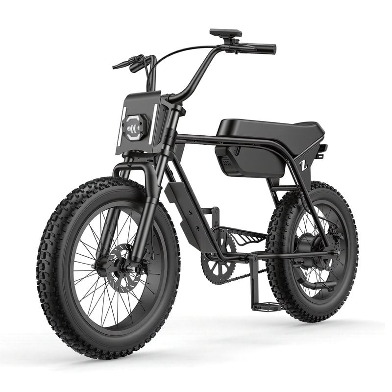 ZUMI ATV02 750W Brushless Retro Fat Tire Electric Bike | 48V 13Ah | Hydraulic Disc Brakes | US/EU/Brazil Warehouse | OEM ODM
