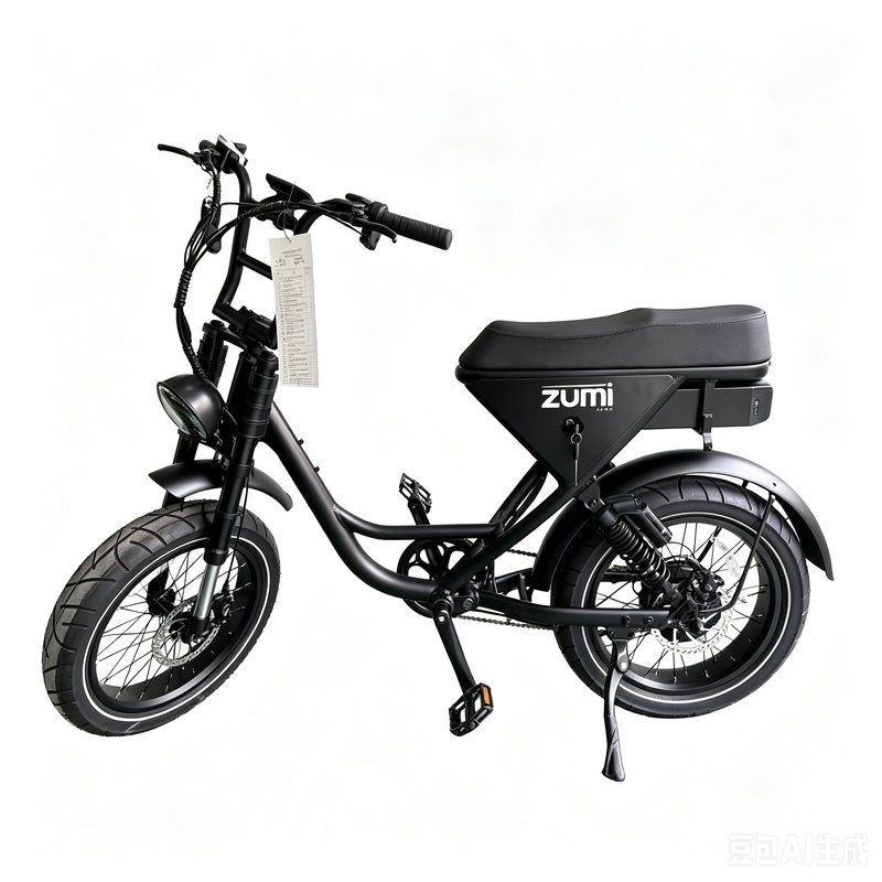 ZUMIBIKE ZUMI-RT06 Moped-Style Fat Tire Rear Hub High Performance Electric Bike
