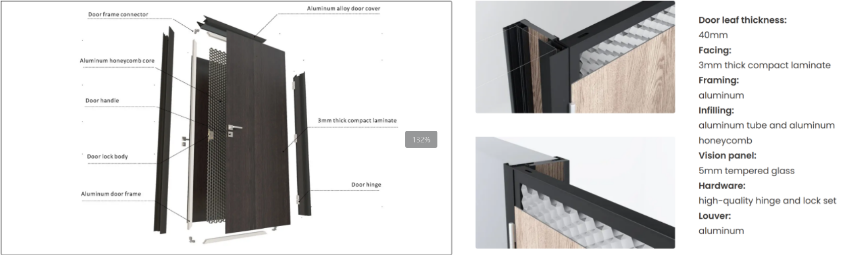 High Pressure Laminate Hospital Room Door supplier