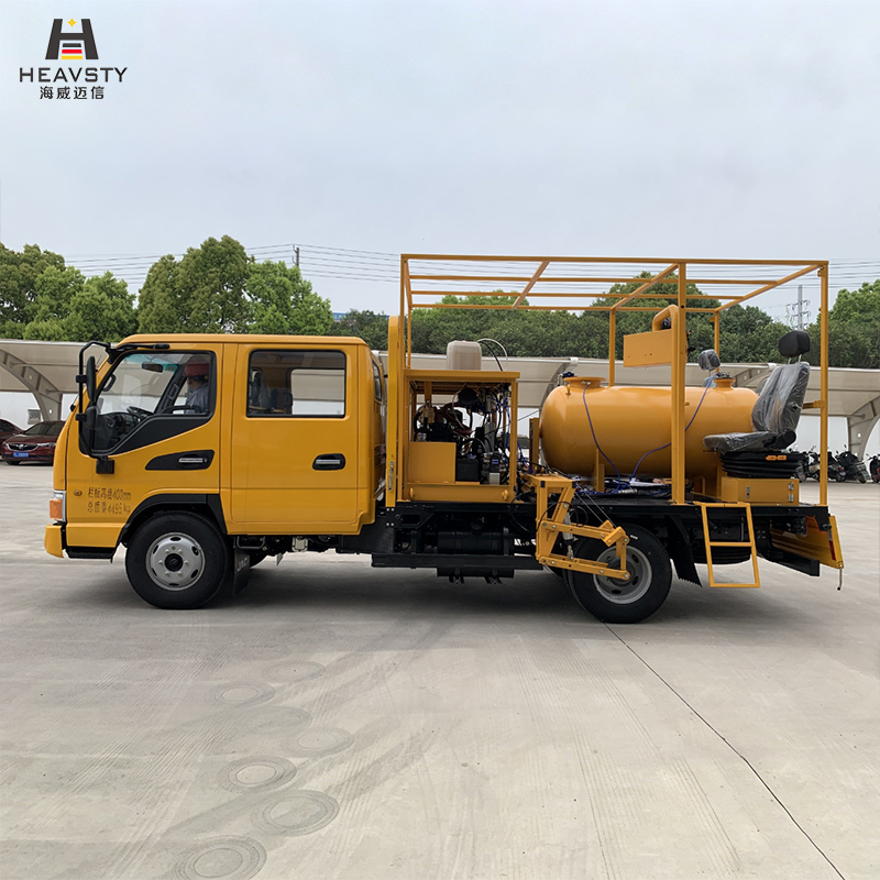 Truck Mounted Two-Component Cold Paint Road Marking Machine | Airless Road Line Striping Equipment