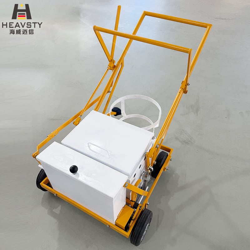 Hand-Push Thermoplastic Crosswalk Zebra Road Marking Machine LPG heated